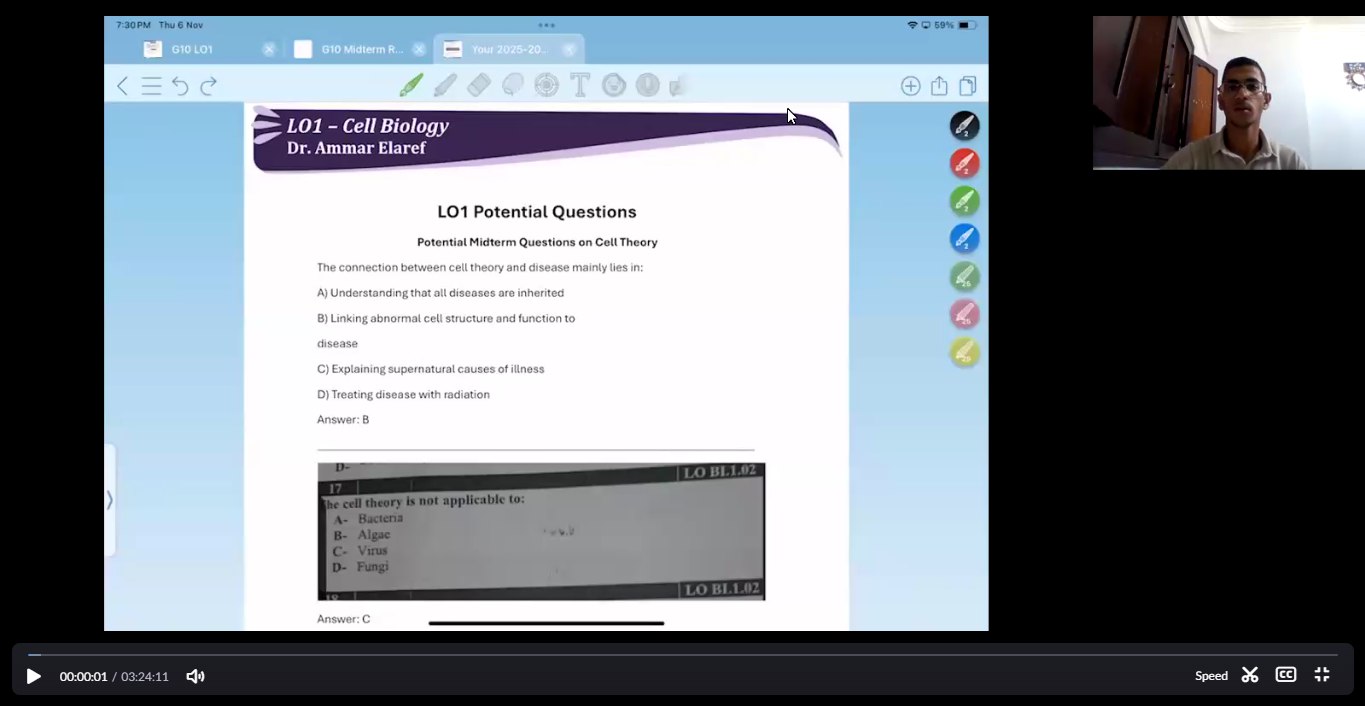Dr. Ammar Elaref | Midterm Exam Night Revision | G10 Biology