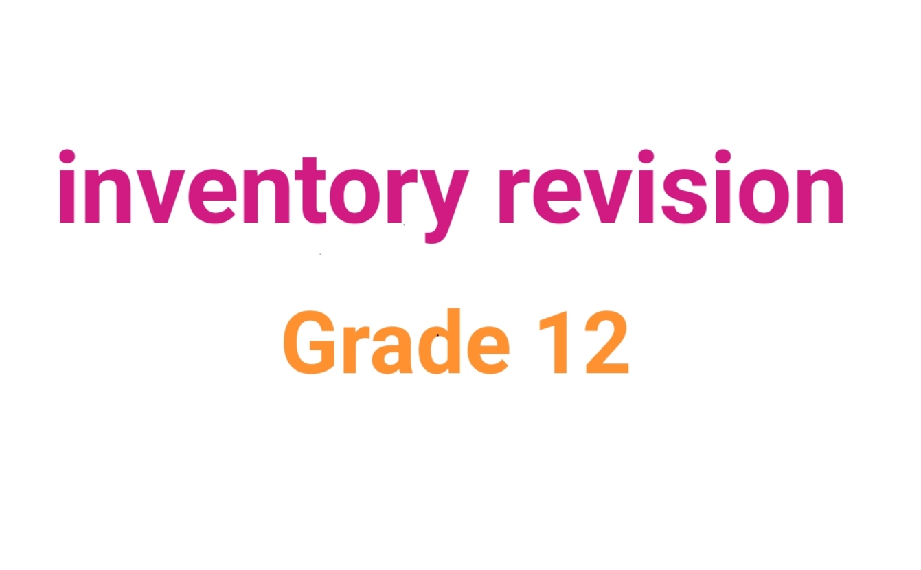 Biology inventory revision